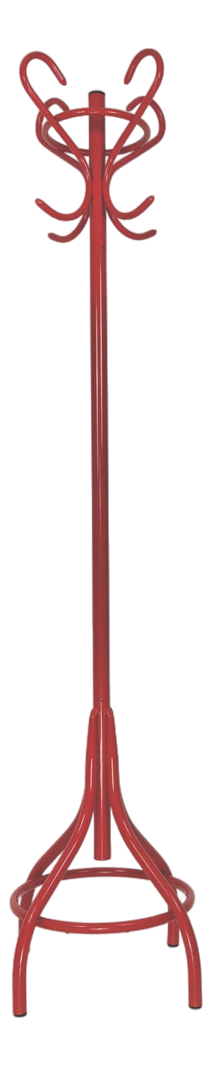 Vintage Red Metal Coat Rack, Italy, 1980s