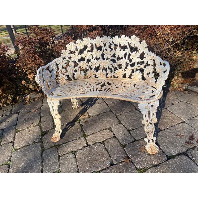 Vintage Outdoor Cast Iron Settee Chairish