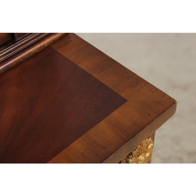 Maitland Smith Mahogany Narrow China Cabinet For Sale - Image 13 of 18