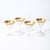 Mid-Century Modern Set of Four 22 Karat Gold Gilt Rimmed Martini Glasses by Dorothy Thorpe For Sale - Image 3 of 12