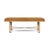 Casa Cosima Halls Bench, Cognac Suede For Sale - Image 4 of 4