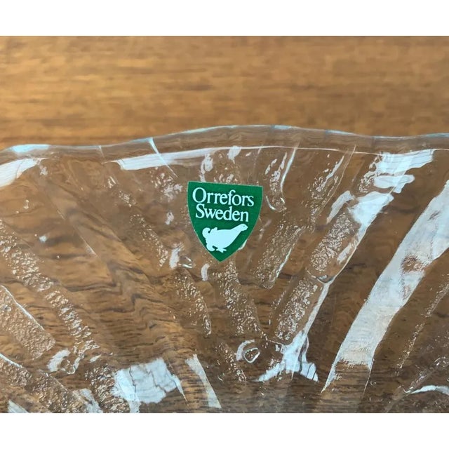 Vintage Swedish Eden Glass Plate from Orrefors, 1970s For Sale - Image 8 of 9