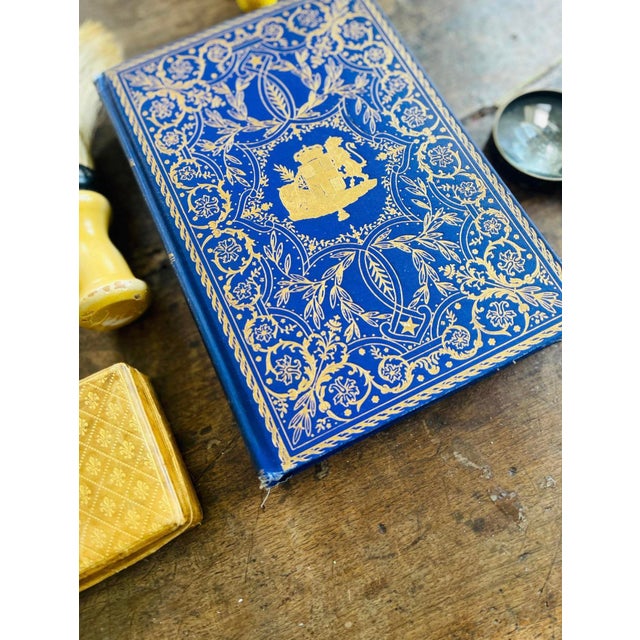 Art Deco 1920 the Great Events of the Great War Volume IV Book in Royal Blue With Gold For Sale - Image 3 of 10