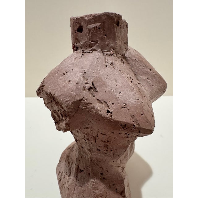 Figurative 1960s Larry Mohr Signed Terra Cotta Nude Sculpture Abstract Figurative Form For Sale - Image 3 of 6