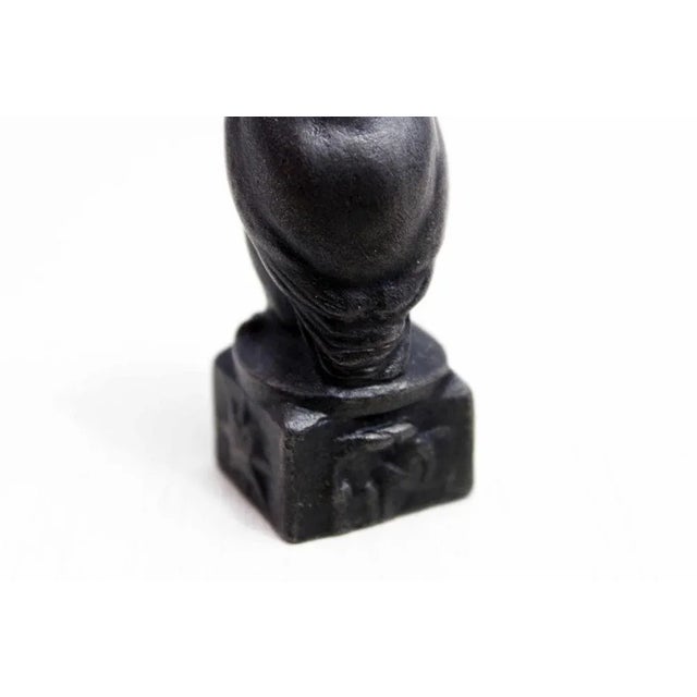 Vintage Bronze Owl, 1950s For Sale - Image 9 of 10