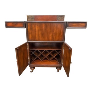 Theodore Alexander Traditional Portable Bar Cart For Sale
