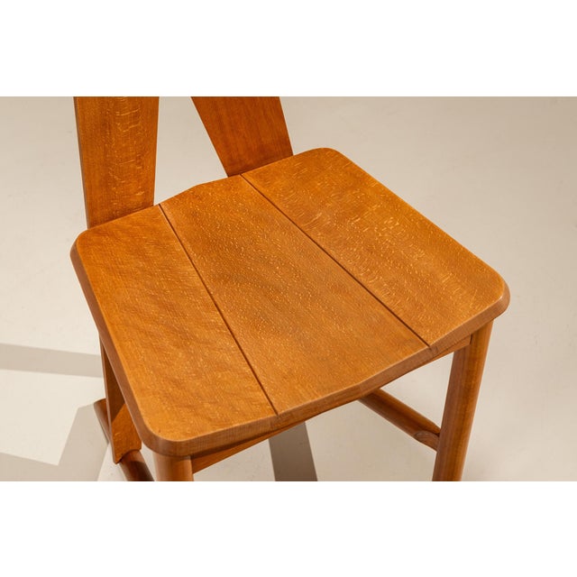 Vintage Model FCH 1A Dining Chairs by Søren Nissen & Ebbe Gehl for Seltz, France, 1980s, Set of 4 For Sale - Image 12 of 14