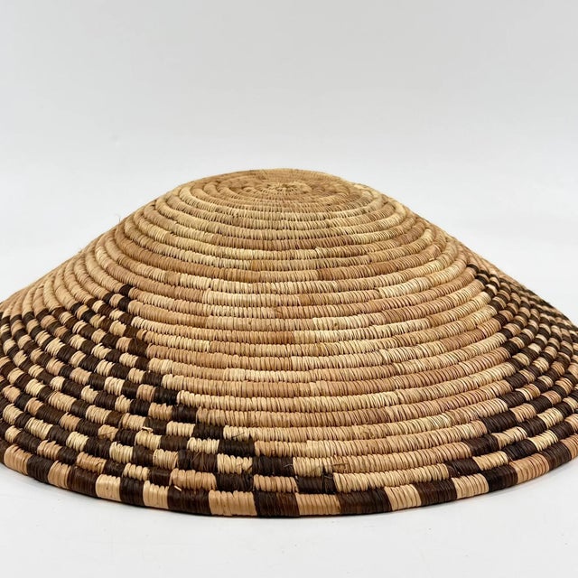 Early 20th Century Botswana Basket 16inch MATTER COLLECTION For Sale - Image 4 of 6