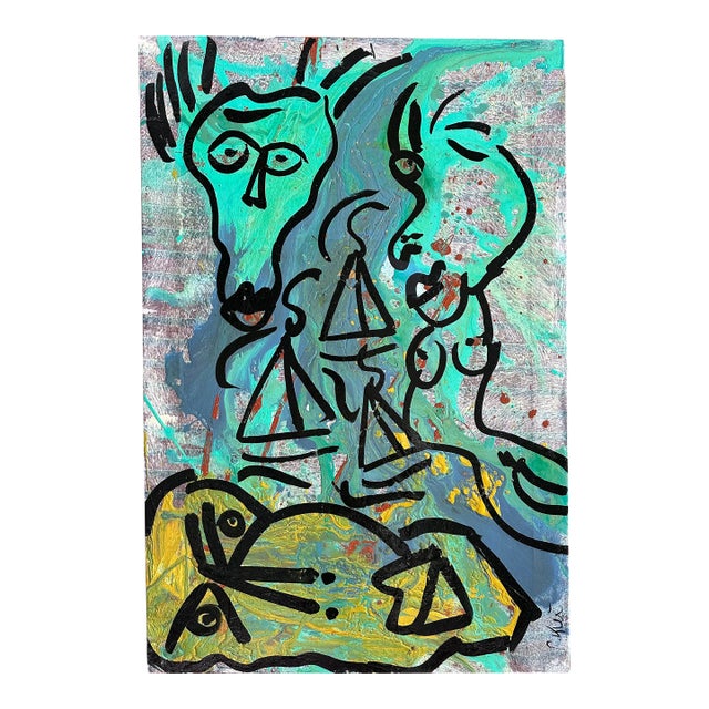 Original Peter Keil Painting - Junge Wilde Collection For Sale