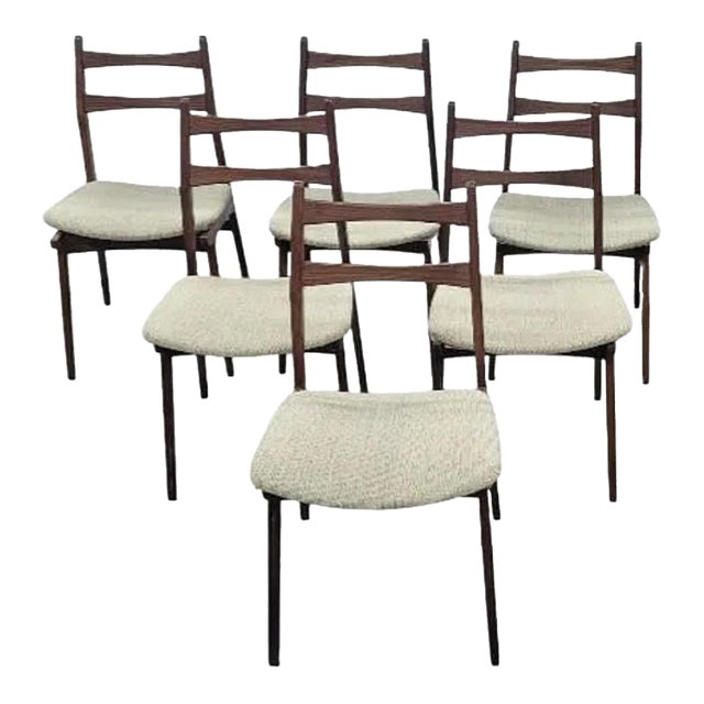 Mid-20th Century Set of 6 Mid-Century Modern Dining Chairs For Sale