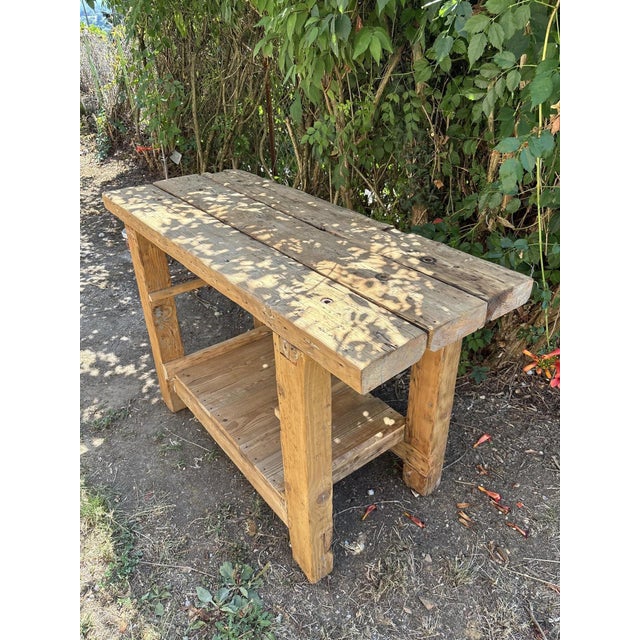 Rustic Fir Workbench, 1950s For Sale - Image 9 of 11