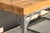 Modern 1950s Industrial Butcher Block Workstation Table With Steel Frame, Drawer & Removable Galvanized Trays For Sale - Image 3 of 18