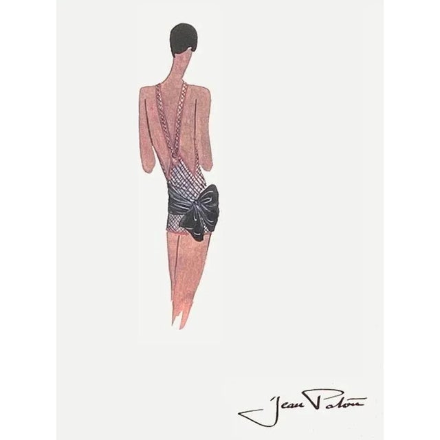 Jean PATOU (After) FASHION DRAWING IV 1996 screenprint on BFK Rives paper signed in the plate 15.0 x 11.0 in published by...