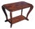 Antique French Art Deco Side Table Parquet Top Oak For Sale
