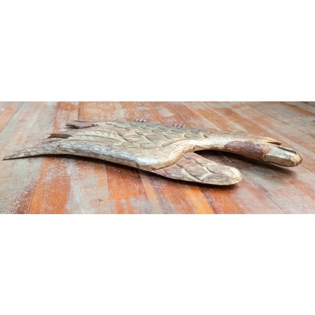 Wood 20th Century Carved Folk Art Bellamy Style Patriotic Eagle For Sale - Image 7 of 12