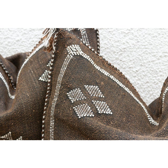 Pair of Desert Ember Silk Rug Pillows For Sale - Image 4 of 8