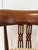 Chippendale Vintage Cheraton Style Inlaid Mahogany Accent Chair with new designer upholstery For Sale - Image 3 of 6