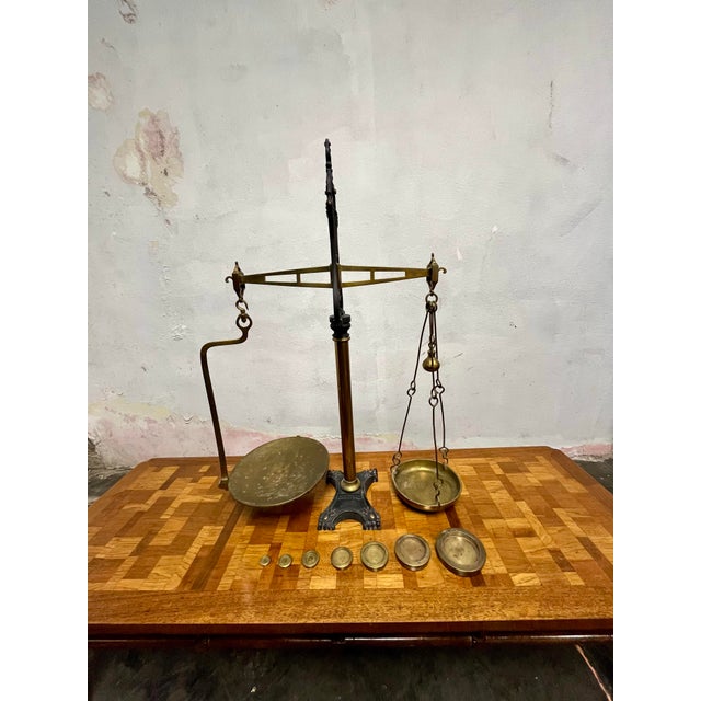 Vintage W.& T. Avery Brass/ Cast Iron Beam Scale For Sale - Image 12 of 12
