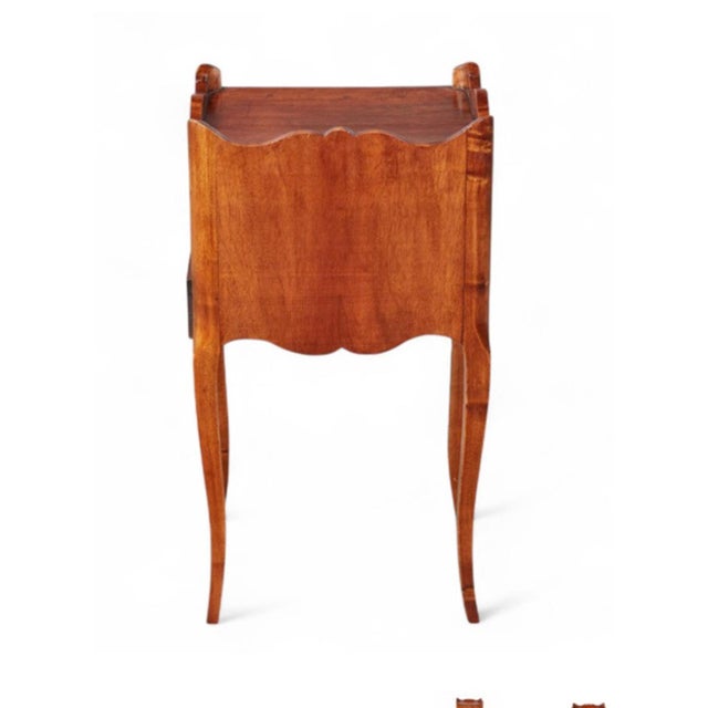 French Provincial Walnut Night Stand For Sale - Image 4 of 4