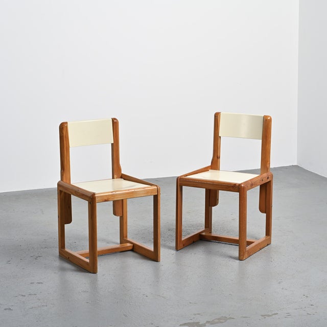 Cream French Chairs from André Sornay, 1960s, Set of 2 For Sale - Image 8 of 17