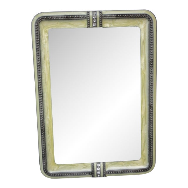 Rhinestone and Enamel Photo Frame For Sale