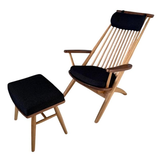 Armchair and Ottoman by Tateishi Shoiji For Sale - Image 14 of 14