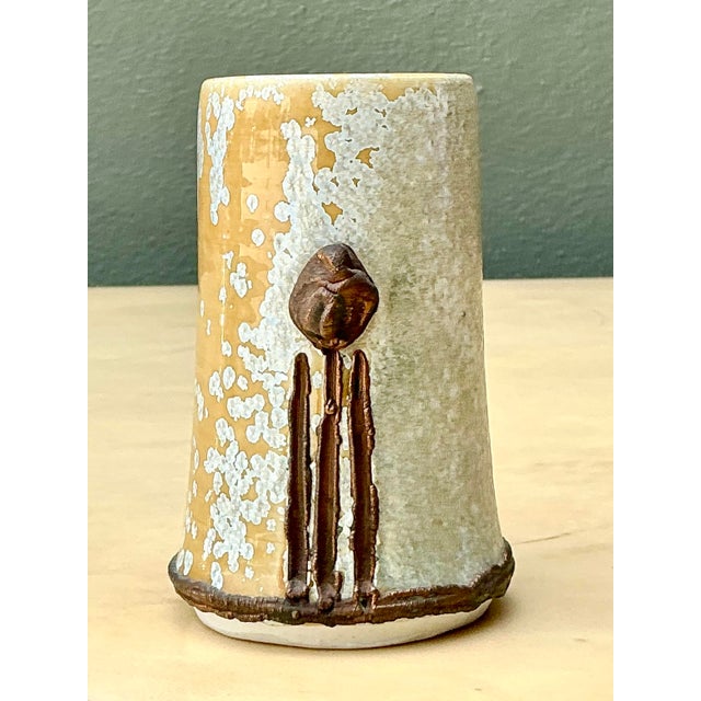 Vintage Original Studio Pottery Vase For Sale - Image 11 of 12