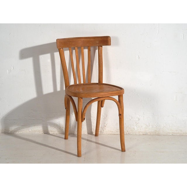 Goldenrod Vintage Bistro Chairs from Thonet, 1920s, Set of 6 For Sale - Image 8 of 15