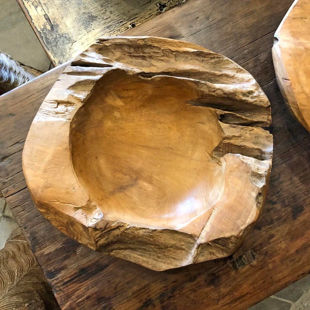 Teak Root Bowl 12" Chairish