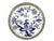 A charming vintage barware set featuring a central porcelain tray and seven matching coasters, each framed in pierced...