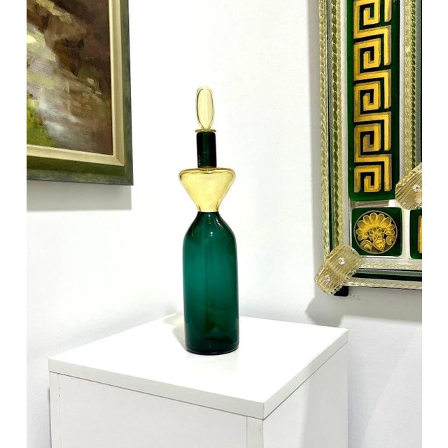 Price reduced $700. Now only $1,800! "Bottle" was designed by Gio Ponti and is a Venini Classic. This piece currently...