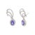 Not Yet Made - Made To Order 1.98 Carat Tanzanite and Diamond Climber Drop Earrings in 14k White Gold- 2 Pieces For Sale - Image 5 of 13