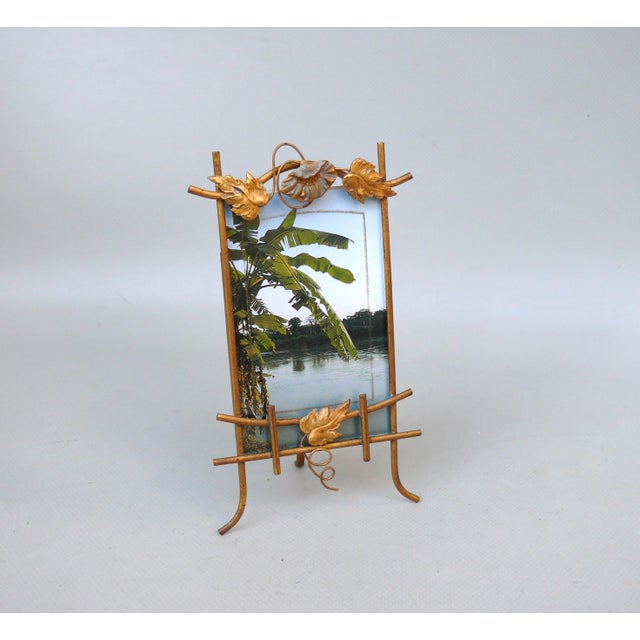 Antique Art Nouveau Style Floral Picture Brass and Enamel, 1890s For Sale - Image 12 of 12
