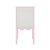 Worlds Away Matthew Izzo Home Lanister Pink Matte Lacquer Dining Chair With Performance Linen Upholstery For Sale - Image 4 of 6