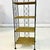 Wood Mid-Century Boho Chic Arts & Crafts Metal and Wicker Slim Bookcase, 6 Tier For Sale - Image 7 of 18