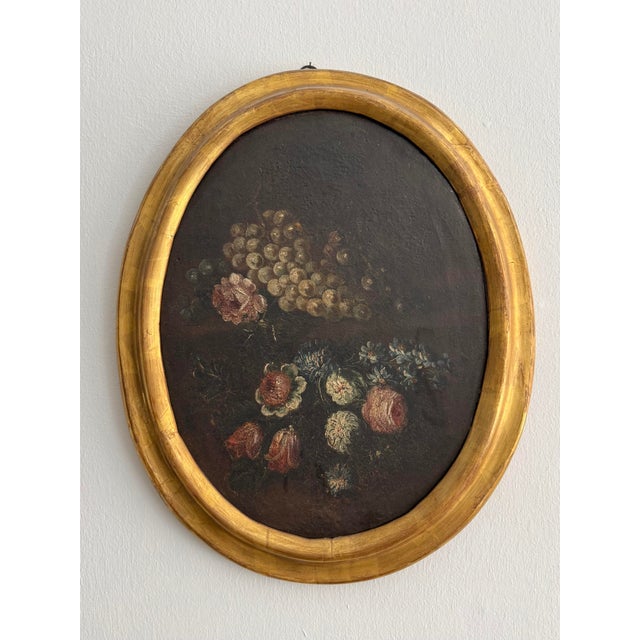 Still Life Composition, 18th Century, Oil Painting on Canvas For Sale - Image 3 of 7