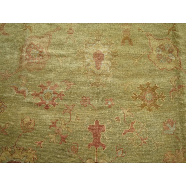 Late 20th Century Oversize Turkish Oushak Rug - 12'5" x 16'6" For Sale - Image 9 of 11