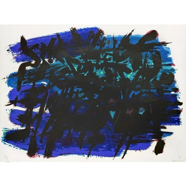 Alfred Manessier lithography 56x76 cm Copy 75 of 99. L'Arrestation de Jésus (1978). Alfred Manessier (1911-1993) was a...