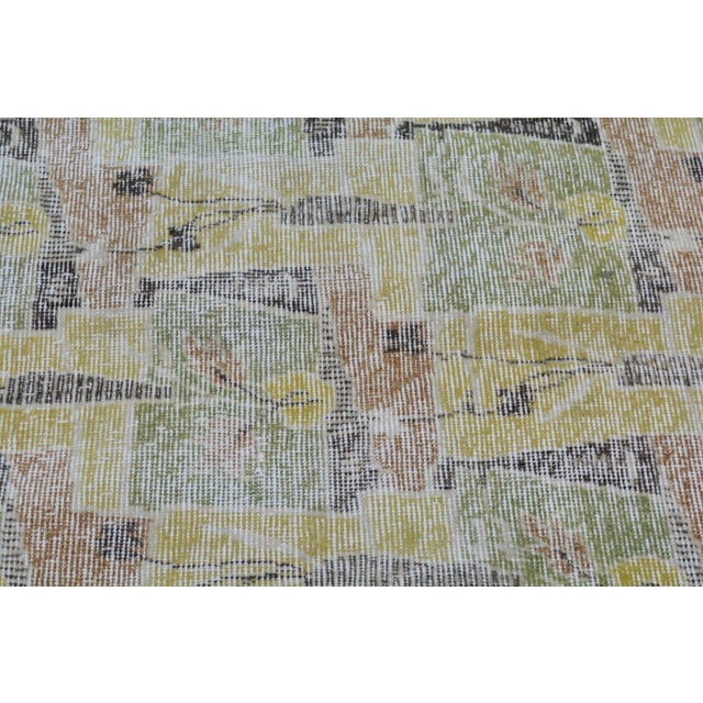 Turkish Vintage Turkish Anatolian Hand Knotted Wool Rug, 4'1"x6'7" For Sale - Image 3 of 4