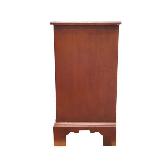White of Mebane Sold Mahogany Traditional Style 32" Chairside Chest / Nightstand W. Pull Out Tray 505-62 For Sale - Image 11 of 14