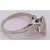 14Kt White Gold Engagement Ring with Round and Baguette Cut Diamonds 1.00 Total Diamond weight Size 6.5 with 4.48 grams...