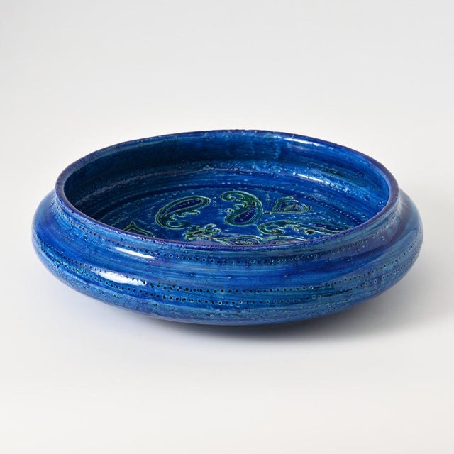 1960s Liberty Blue Bowl by Aldo Londi for Bitossi, 1960s For Sale - Image 5 of 12