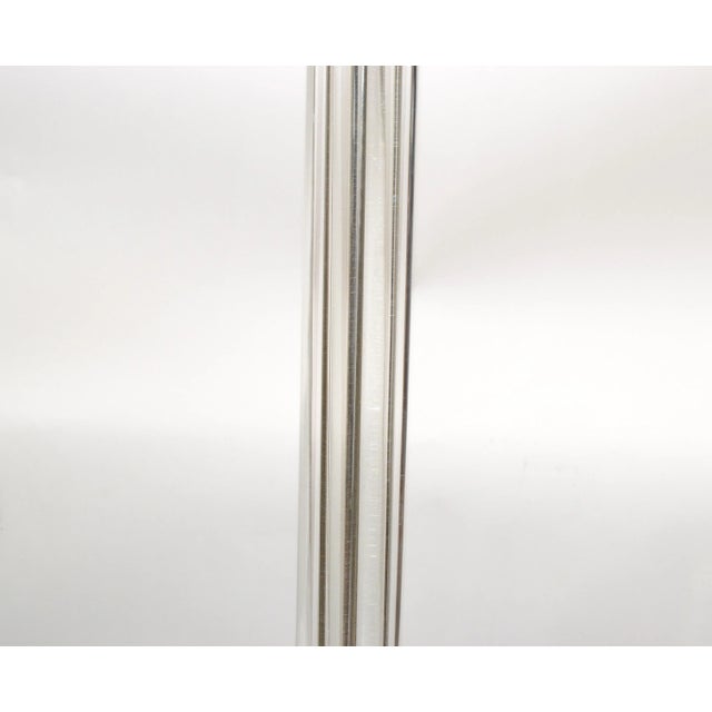Restoration Hardware Glass Rods Floor Lamp on Chrome Base For Sale In Miami - Image 6 of 13
