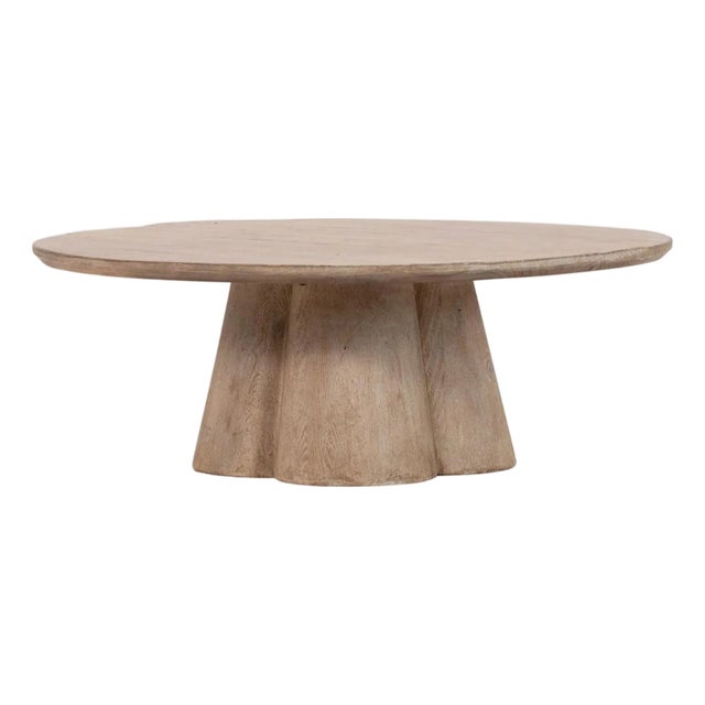 Sculptural Salvaged Pine Organic Modern Coffee Table For Sale