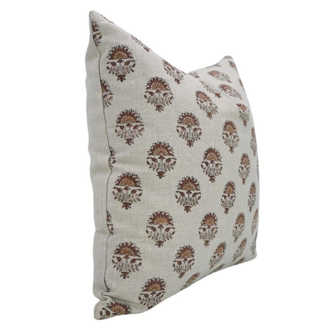 Elevate your living space with the exquisite charm of the Fabdivine Handmade Block Print Cushion Cover. Crafted from pure...