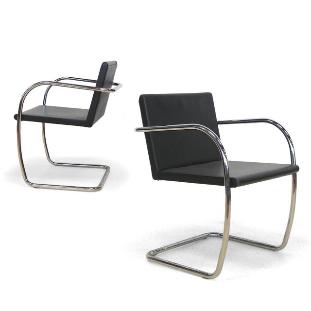 We think this version of Mies' Brno chair with its thin seat and back is the most elegant and comes closest to his...