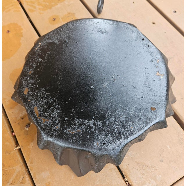 Vintage Twisted Stem Wrought Iron Plant Stand For Sale - Image 12 of 12