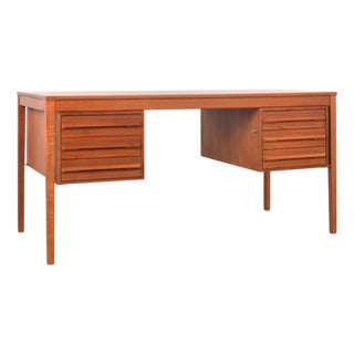 Mid-Century Teak Executive Desk by Torbjørn Afdal for Bruksbo, 1960s For Sale
