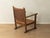 Vintage Brutalist Wooden Armchair For Sale - Image 4 of 8