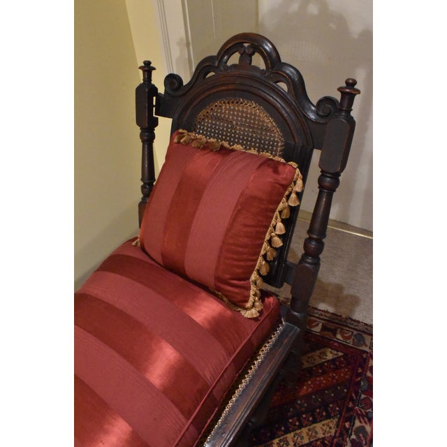 18th Century English Baroque Caned Seat Day Bed For Sale - Image 4 of 8